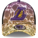 kasketter-buet-multicolor-snapback-a-frame-summer-city-fra-los-angeles-lakers-nba-af-new-era