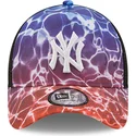 kasketter-buet-multicolor-snapback-a-frame-summer-city-fra-new-york-yankees-mlb-af-new-era