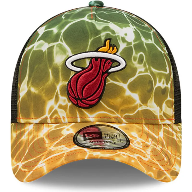 kasketter-buet-multicolor-snapback-a-frame-summer-city-fra-miami-heat-nba-af-new-era