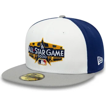 hvid-bla-og-gra-fitted-59fifty-all-star-game-spin-kasket-fra-los-angeles-dodgers-mlb-af-new-era