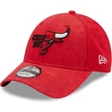 chicago-bulls-nba-new-era-9forty-vasket-pakke-split-logo-justerbar-rod-buet-kasket