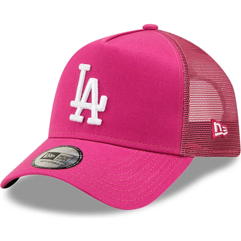 kasketter-buet-rosa-snapback-a-frame-tonal-mesh-fra-los-angeles-dodgers-mlb-af-new-era