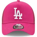 kasketter-buet-rosa-snapback-a-frame-tonal-mesh-fra-los-angeles-dodgers-mlb-af-new-era