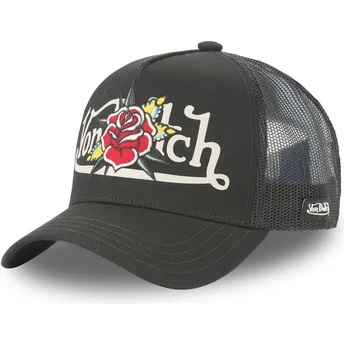 sort-truckerkasket-flor-nr-fra-von-dutch