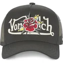 sort-truckerkasket-flor-nr-fra-von-dutch