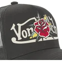 sort-truckerkasket-flor-nr-fra-von-dutch