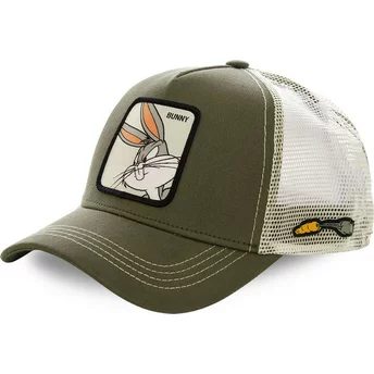 Capslab Bugs Bunny BUN2 Looney Tunes Green Trucker Hat
