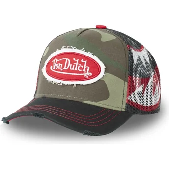 Trucker kasket camouflage og sort CAS1 WAR fra Von Dutch