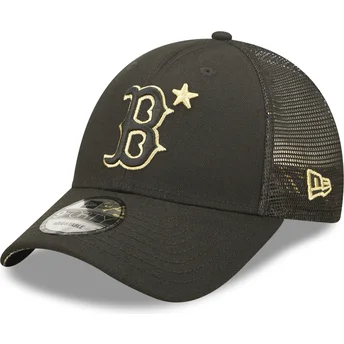 sort-trucker-kasket-med-gyldent-logo-9forty-all-star-game-boston-red-sox-mlb-fra-new-era