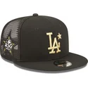 sort-flad-trucker-cap-med-gyldent-logo-9fifty-all-star-game-los-angeles-dodgers-mlb-fra-new-era