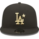sort-flad-trucker-cap-med-gyldent-logo-9fifty-all-star-game-los-angeles-dodgers-mlb-fra-new-era