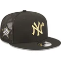 sort-flad-trucker-cap-med-guldlogo-9fifty-all-star-game-new-york-yankees-mlb-fra-new-era