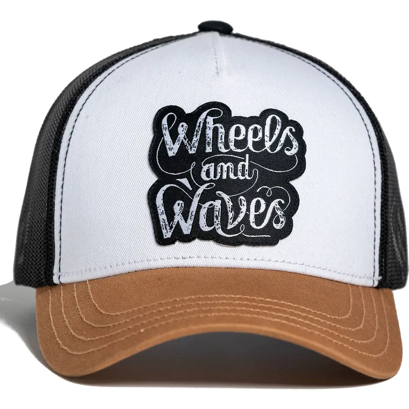 hvid-sort-og-brun-trucker-kasket-high-rider-ww16-fra-wheels-and-waves