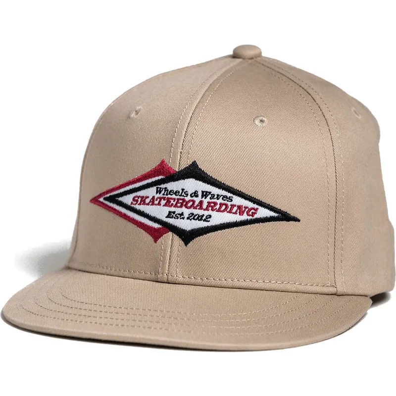 beige-flat-cap-snapback-skateboarding-ww24-fra-wheels-and-waves