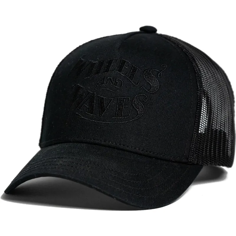 kasketter-buet-sort-snapback-af-wheels-and-waves