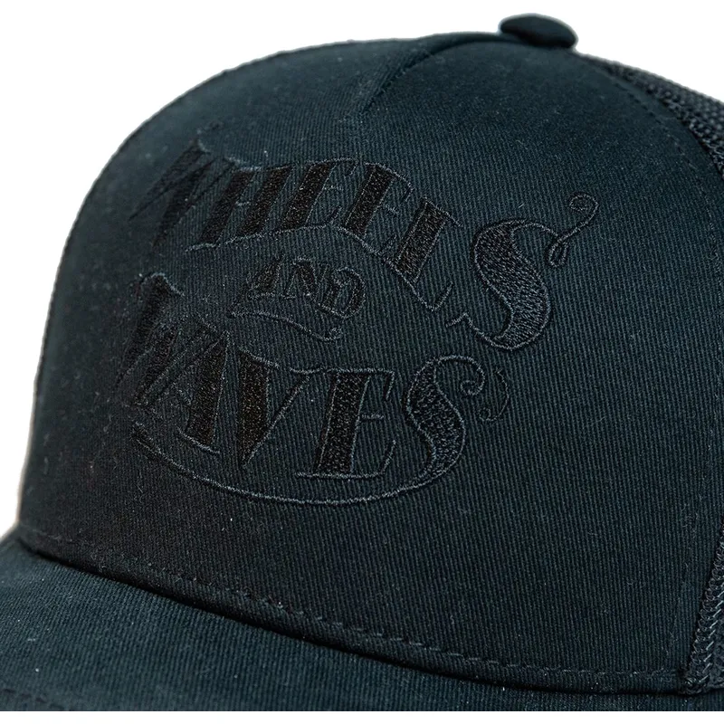 kasketter-buet-sort-snapback-af-wheels-and-waves