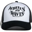 hvid-og-sort-trucker-kasket-nuts-bw-ww26-fra-wheels-and-waves