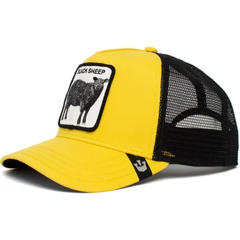 gul-og-sort-trucker-kasket-far-the-black-sheep-the-farm-fra-goorin-bros