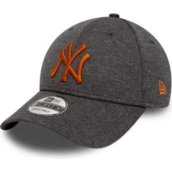 new-era-new-york-yankees-mlb-9forty-shadow-tech-gra-justerbar-buet-kasket-med-orange-logo