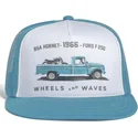 flad-trucker-kasket-hvid-og-bla-1966-ww23-fra-wheels-and-waves