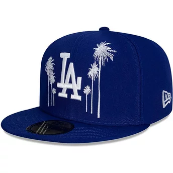New Era Flat Brim 59FIFTY All Star Game Palm Los Angeles Dodgers MLB Blue Fitted Cap