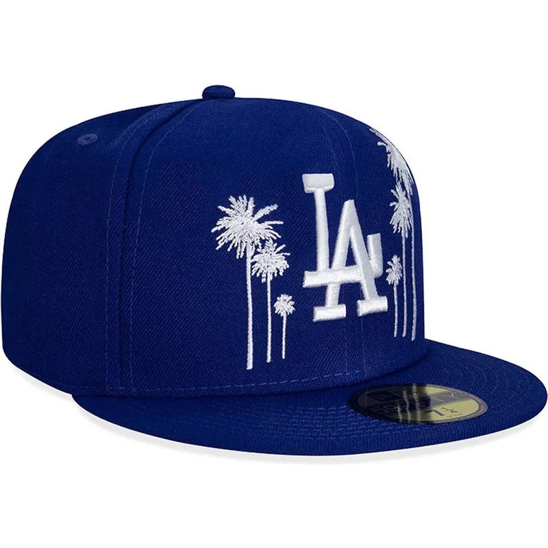 kasketter-flad-bla-tilpasset-59fifty-all-star-game-palm-fra-los-angeles-dodgers-mlb-af-new-era