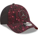 kasketter-buet-rod-justerbar-rem-9forty-esports-grand-prix-fra-mercedes-formula-1-af-new-era