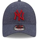 gra-justerbar-buet-kasket-med-rodt-logo-9forty-jersey-essential-af-new-york-yankees-mlb-fra-new-era