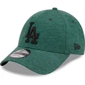 gron-justerbar-buet-kasket-med-sort-logo-9forty-jersey-essential-fra-los-angeles-dodgers-mlb-fra-new-era