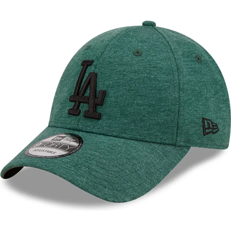 kasketter-buet-gron-justerbar-rem-negro-9forty-jersey-essential-fra-los-angeles-dodgers-mlb-af-new-era