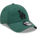 new-era-curved-brim-black-logo-9forty-jersey-essential-los-angeles-dodgers-mlb-green-adjustable-cap