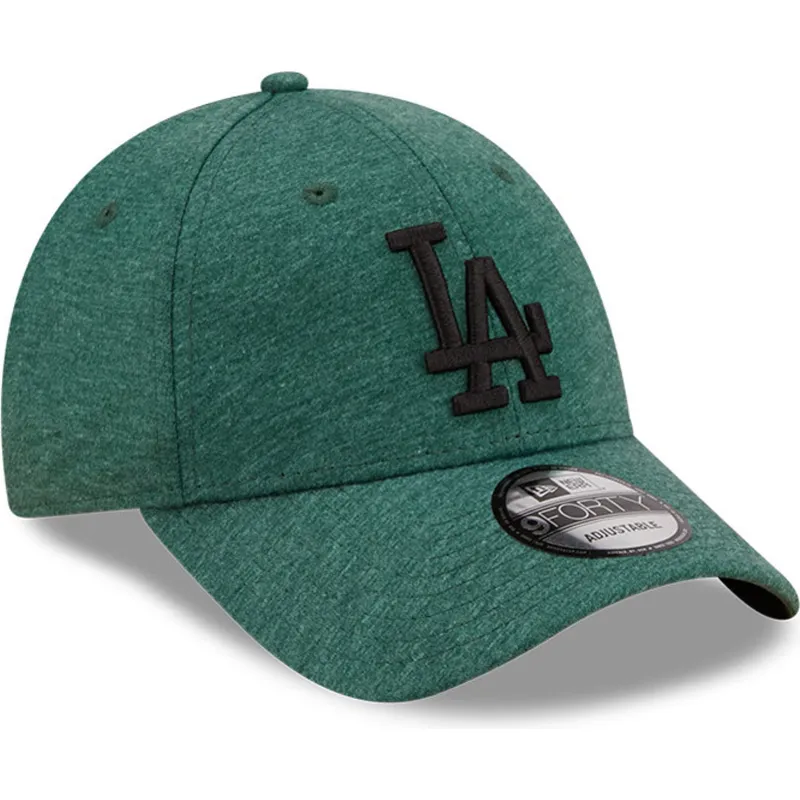 kasketter-buet-gron-justerbar-rem-negro-9forty-jersey-essential-fra-los-angeles-dodgers-mlb-af-new-era