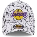los-angeles-lakers-nba-9forty-hvid-justerbar-buet-skygge-kasket-fra-new-era