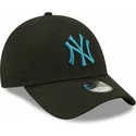 new-era-mlb-new-york-yankees-9forty-league-essential-sort-justerbar-kasket-med-bla-logo-til-drenge