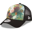 sort-trucker-kasket-9forty-e-frame-flowers-le-louvre-fra-new-era