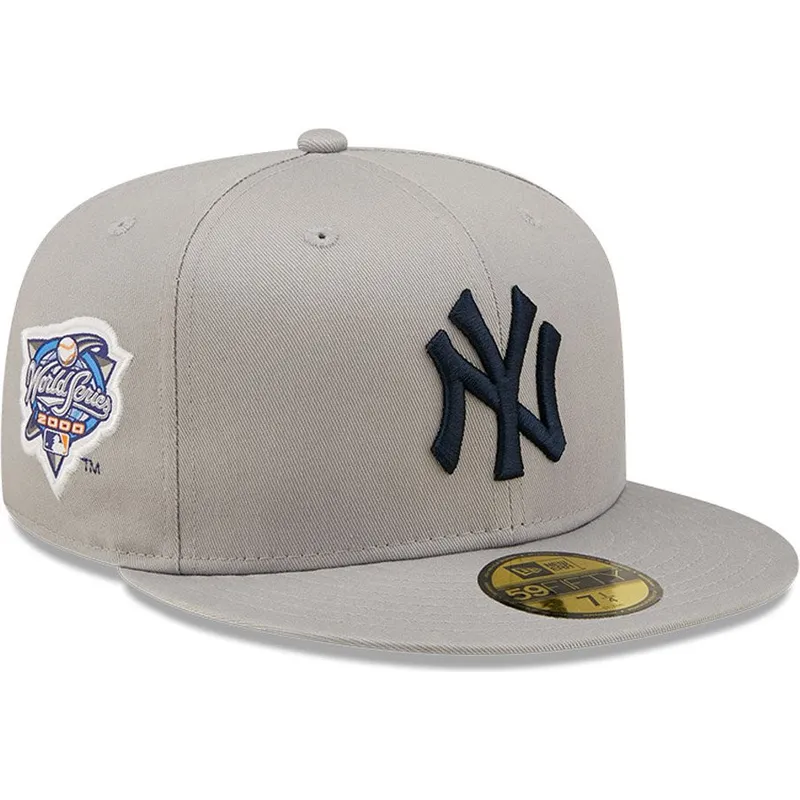kasketter-flad-gra-tilpasset-59fifty-parche-lateral-world-series-fra-new-york-yankees-mlb-af-new-era