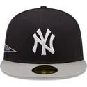 flad-kasket-marinebla-og-gra-justeret-59fifty-team-city-patch-fra-new-york-yankees-mlb-fra-new-era