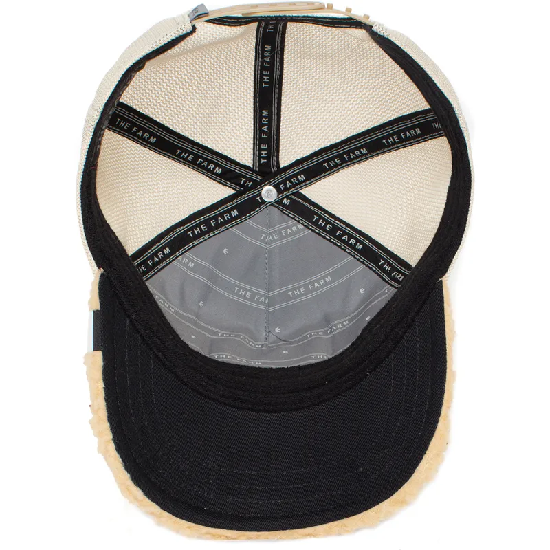 kasketter-buet-beige-snapback-de-borreguillo-oso-fra-peluche-teddy-first-best-friend-the-farm-the-farm-af-goorin-bros