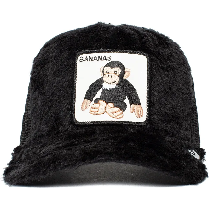 kasketter-buet-sort-snapback-de-borreguillo-mono-fra-peluche-go-bananas-the-farm-the-farm-af-goorin-bros