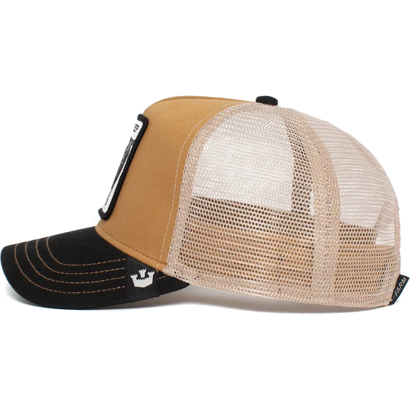 kasketter-buet-brun-snapback-the-farm-af-goorin-bros