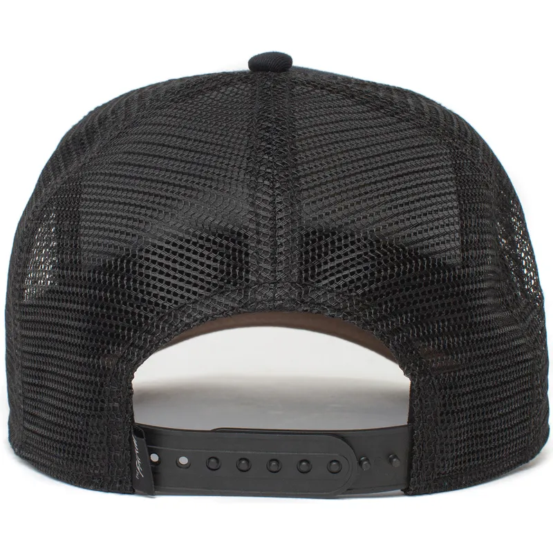 trucker-kasket-sort-hund-rottweiler-bad-boy-the-baddest-boy-the-farm-fra-goorin-bros