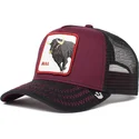gorra-trucker-bordeaux-og-sort-toro-the-bull-the-farm-fra-goorin-bros