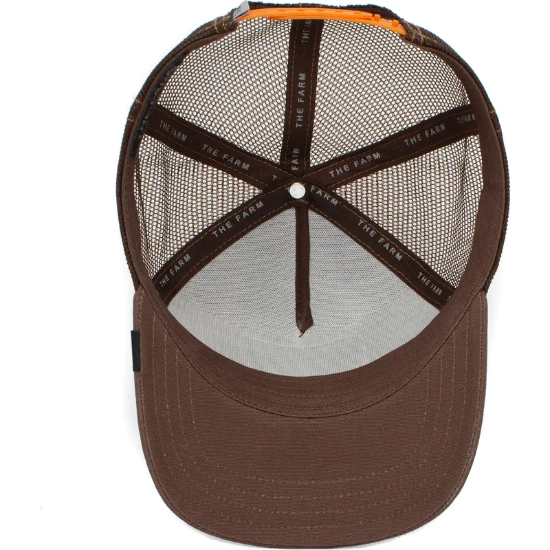kasketter-buet-brun-snapback-the-farm-af-goorin-bros