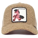 kasketter-buet-brun-snapback-til-barn-de-borreguillo-caballo-fra-peluche-horse-play-little-horsey-the-farm-the-farm-af-goorin-br