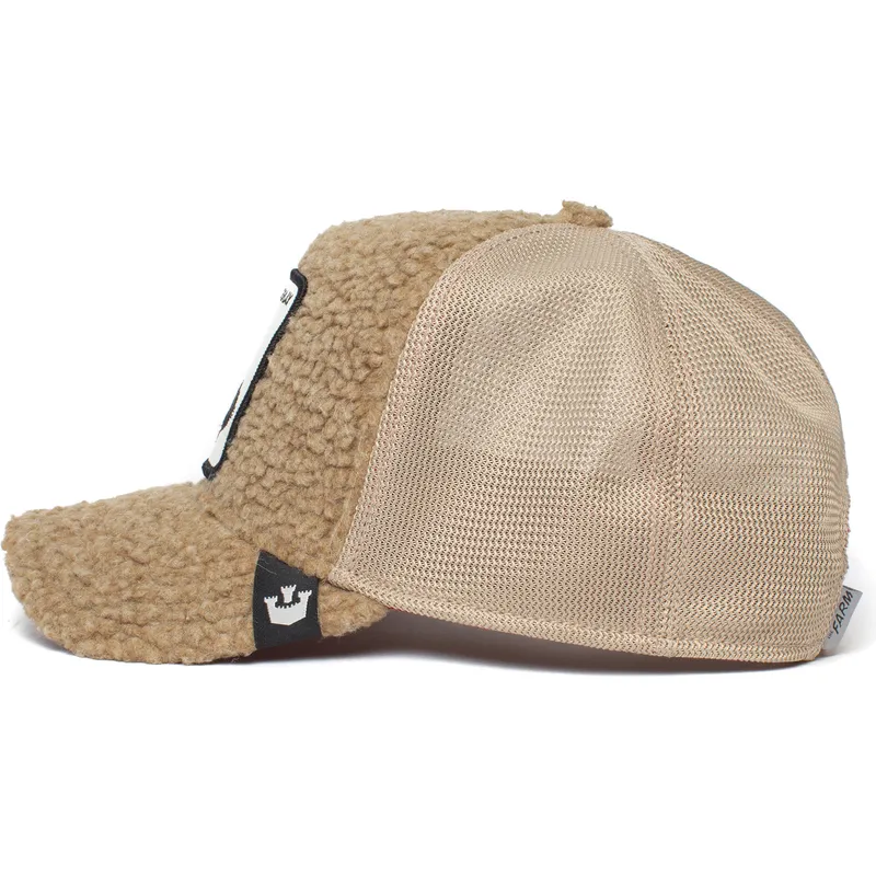 kasketter-buet-brun-snapback-til-barn-de-borreguillo-caballo-fra-peluche-horse-play-little-horsey-the-farm-the-farm-af-goorin-br