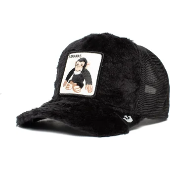kasketter-buet-sort-snapback-til-barn-de-borreguillo-mono-fra-peluche-bananas-little-nanner-the-farm-the-farm-af-goorin-bros