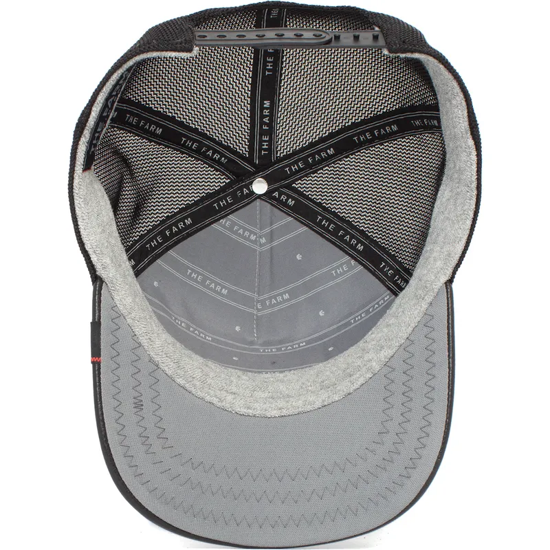 sort-trucker-kasket-til-dreng-dinosaur-t-rex-little-monster-the-farm-fra-goorin-bros