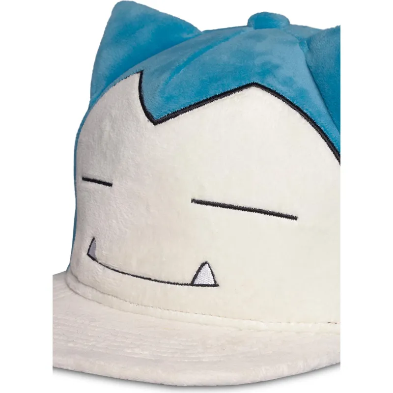 bla-og-hvid-flat-cap-snapback-snorlax-ibailax-plush-pokemon-fra-difuzed