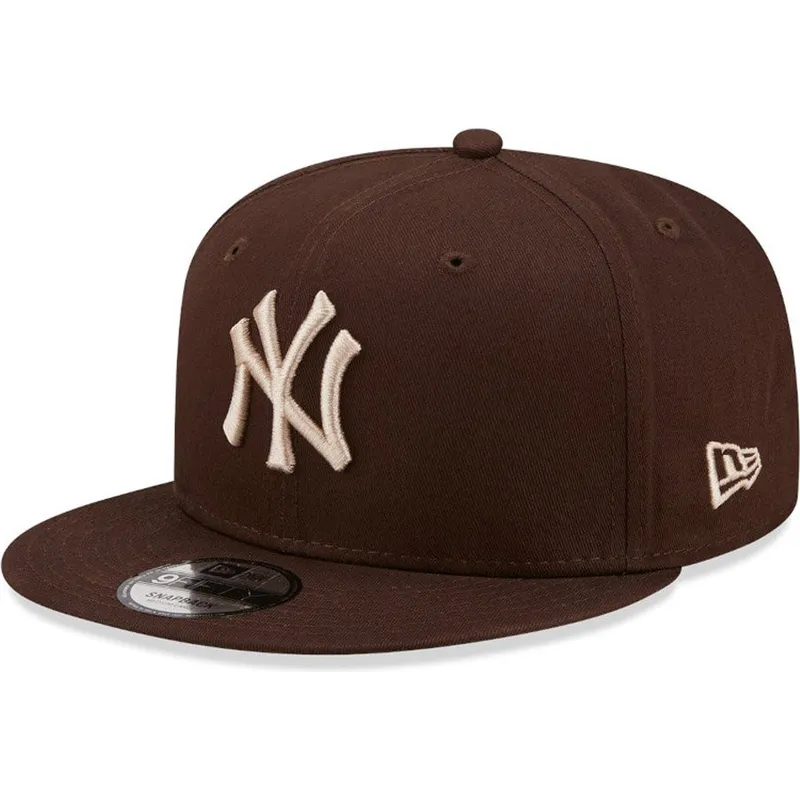 kasketter-flad-brun-snapback-9fifty-league-essential-fra-new-york-yankees-mlb-af-new-era