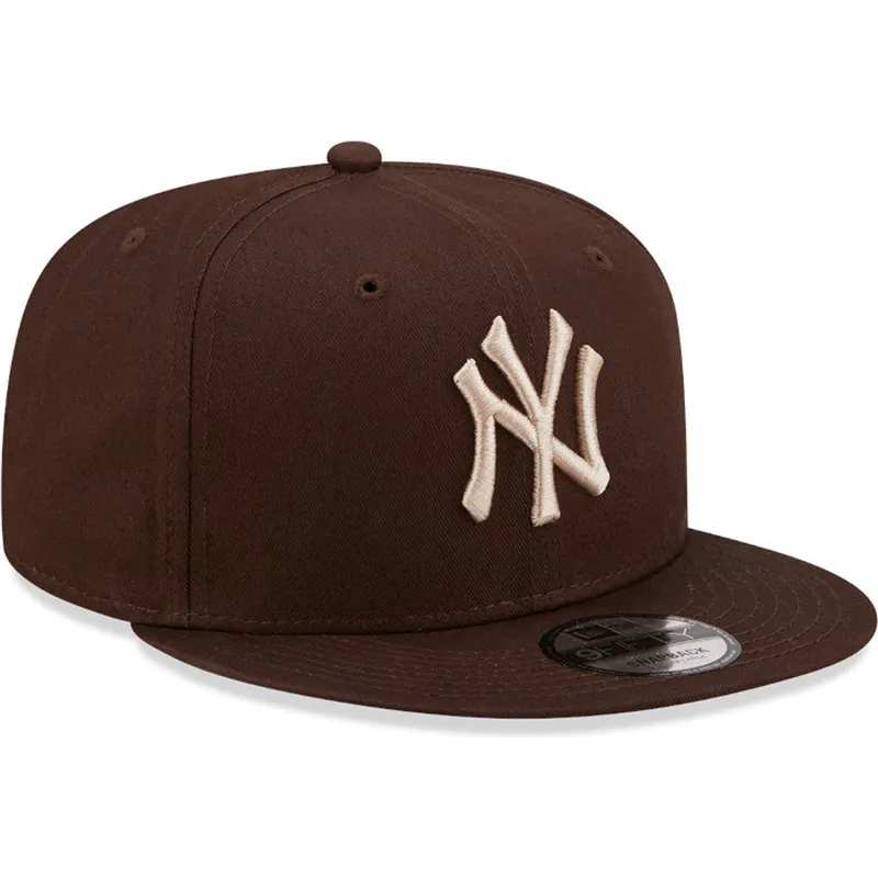 kasketter-flad-brun-snapback-9fifty-league-essential-fra-new-york-yankees-mlb-af-new-era